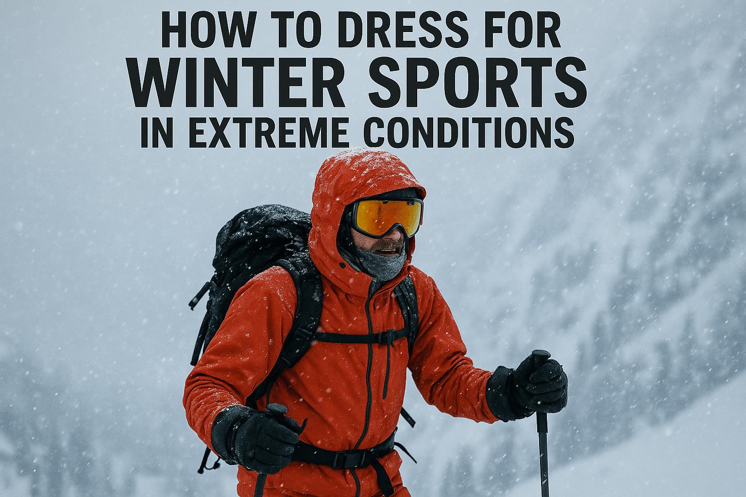 How to dress for winter sports in extreme conditions.