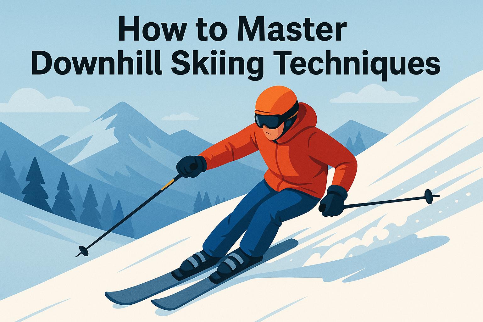 How to master downhill skiing techniques.