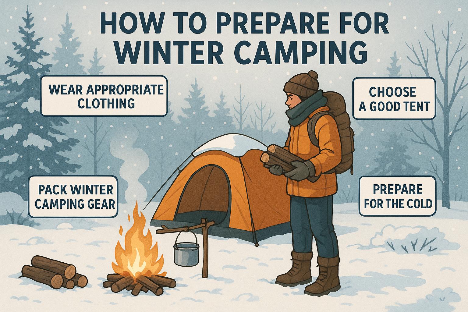 How to prepare for winter camping.
