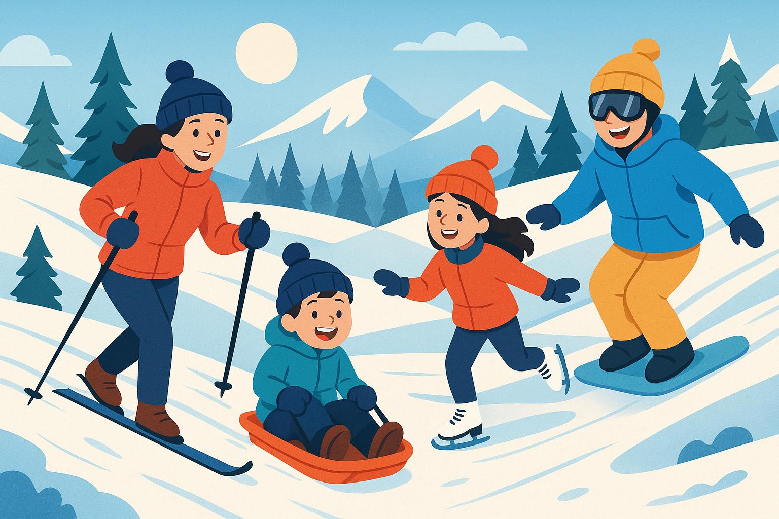 The best winter sports for families.