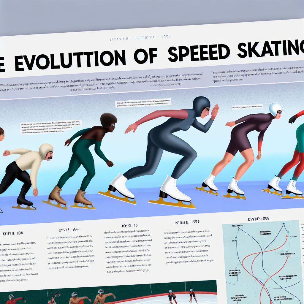 The development of speed skating.