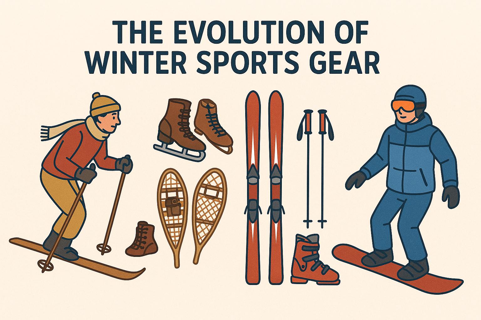 The evolution of winter sports gear.