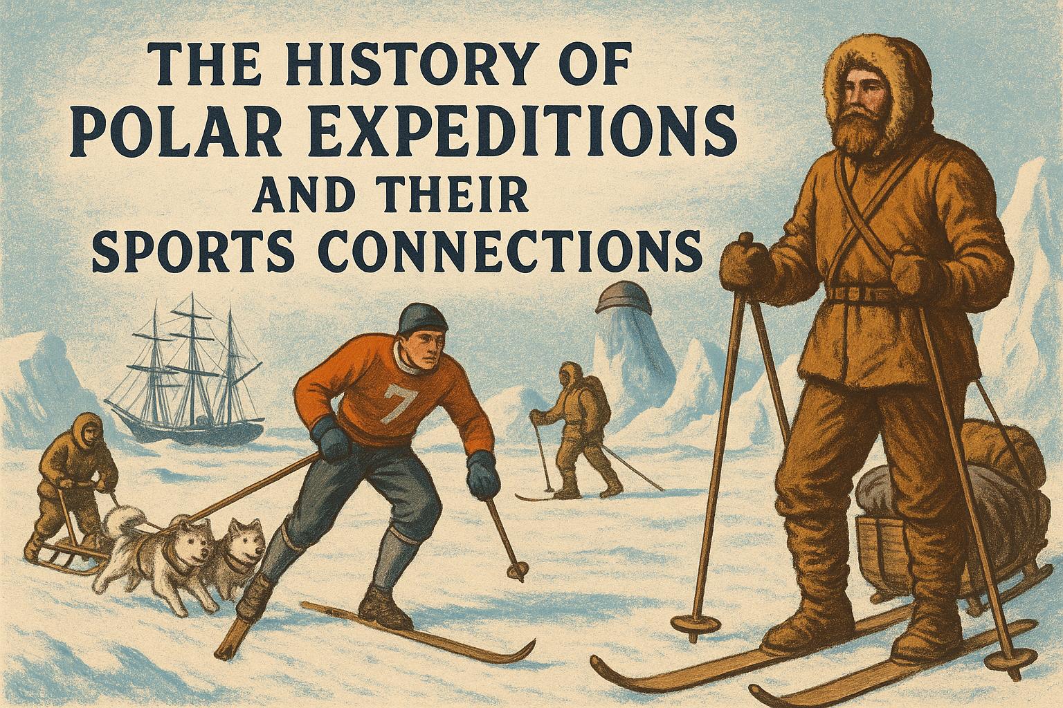 The history of polar expeditions and their sports connections.