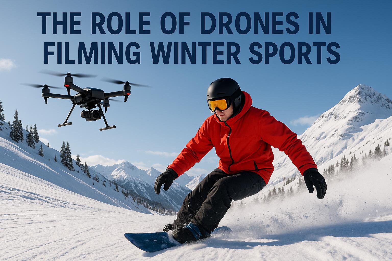 The role of drones in filming winter sports.